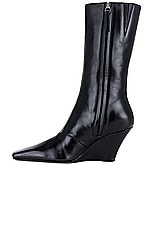 Acne Studios Wedge Boot in Black, view 5, click to view large image.