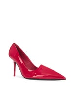 Acne Studios Glossy Pump in Red, view 2, click to view large image.
