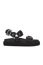 Acne Studios Chunky Sandal in Black, view 1, click to view large image.