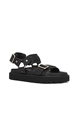 Acne Studios Chunky Sandal in Black, view 2, click to view large image.
