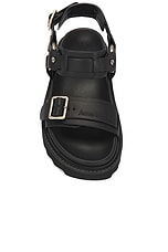 Acne Studios Chunky Sandal in Black, view 4, click to view large image.