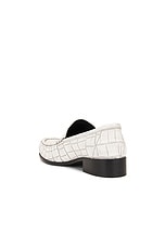 Acne Studios Babi Due Gemini Loafet in Off White, view 3, click to view large image.