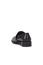 Acne Studios Bargot Loafer in Black, view 3, click to view large image.