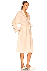 ASCENO The Athens Robe in Peach, view 3, click to view large image.