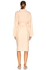 ASCENO The Athens Robe in Peach, view 4, click to view large image.