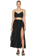 ASCENO Coco Skirt in Black, view 4, click to view large image.