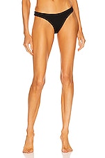 ASCENO The Naples Bikini Bottom in Black, view 1, click to view large image.