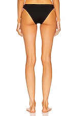 ASCENO The Naples Bikini Bottom in Black, view 3, click to view large image.