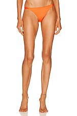 ASCENO The Biarritz Bikini Bottom in Orange, view 1, click to view large image.