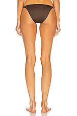 ASCENO The Biarritz Bikini Bottom in Dusk Brown, view 3, click to view large image.