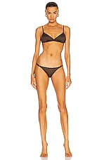 ASCENO The Biarritz Bikini Bottom in Dusk Brown, view 4, click to view large image.