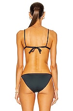 ASCENO The Genoa Bikini Top in Slate, view 3, click to view large image.