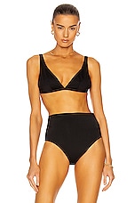 ASCENO The Cannes Bikini Top in Black, view 1, click to view large image.