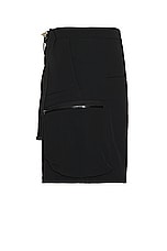Acronym SP57-DS Schoeller Dryskin Cargo Short Pant in Black, view 3, click to view large image.