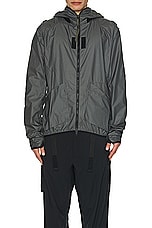 Acronym J118-WS Packable Windstopper Active Shell Jacket in Gray, view 3, click to view large image.
