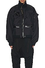 Acronym J123A-GT 3l Gore-tex Interops Jacket in Black, view 3, click to view large image.