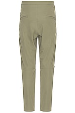 Acronym P15-ds Schoeller Dryskin Drawcord Trouser in Alpha Green, view 2, click to view large image.