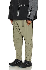 Acronym P15-ds Schoeller Dryskin Drawcord Trouser in Alpha Green, view 4, click to view large image.