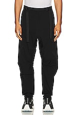 Acronym P15-ds Schoeller Dryskin Drawcord Trouser in Black, view 3, click to view large image.