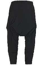 Acronym P30A-E Encapsulated Nylon Articulated Cargo Pant in Black, view 3, click to view large image.
