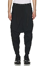 Acronym P30A-E Encapsulated Nylon Articulated Cargo Pant in Black, view 5, click to view large image.