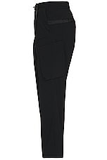 Acronym P55-M Nylon Stretch Cargo Trouser in Black, view 3, click to view large image.