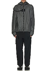 Acronym P55-M Nylon Stretch Cargo Trouser in Black, view 6, click to view large image.