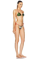 ADRIANA DEGREAS Jellyfish Triangle Bikini Set in Unique, view 2, click to view large image.