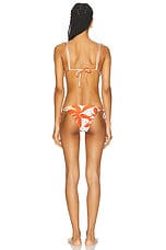 ADRIANA DEGREAS Algae Triangle Bikini Set in Unique, view 3, click to view large image.