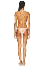 ADRIANA DEGREAS Bulles De Mer Triangle Bikini Set in Unique, view 3, click to view large image.