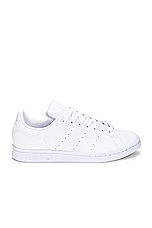 adidas Originals Stan Smith Sneaker in White & Core Black, view 1, click to view large image.