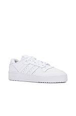 adidas Originals Rivalry Low Sneaker in White, view 2, click to view large image.