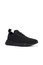 adidas Originals Nmd_R1 in Core Black, view 2, click to view large image.