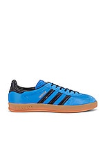 adidas Originals Gazelle Indoor in Bright Blue, view 1, click to view large image.