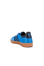 adidas Originals Gazelle Indoor in Bright Blue, view 3, click to view large image.