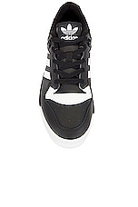 adidas Originals Rivalry Low Sneaker in Core Black & White, view 4, click to view large image.