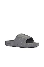 adidas Originals Adilette 22 in Grey Five, view 2, click to view large image.