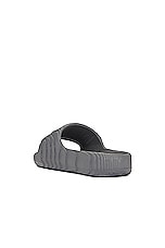 adidas Originals Adilette 22 in Grey Five, view 3, click to view large image.
