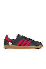 adidas Originals Samba Og Sneaker in Carbon, Better Scarlet, & Gum 4, view 1, click to view large image.