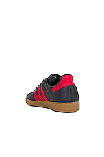 adidas Originals Samba Og Sneaker in Carbon, Better Scarlet, & Gum 4, view 3, click to view large image.