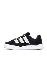 adidas Originals Adimatic Sneaker in Core Black, Crystal White, & Carbon, view 5, click to view large image.