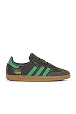 adidas Originals Samba Og Sneaker in Shadow Olive, Preloved Green, & Gum 4, view 1, click to view large image.