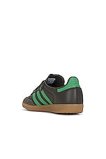 adidas Originals Samba Og Sneaker in Shadow Olive, Preloved Green, & Gum 4, view 3, click to view large image.