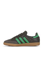 adidas Originals Samba Og Sneaker in Shadow Olive, Preloved Green, & Gum 4, view 5, click to view large image.
