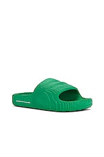 adidas Originals Adilette 22 in Green, view 2, click to view large image.