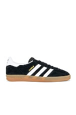 adidas Originals Gazelle Indoor in Core Black, view 1, click to view large image.