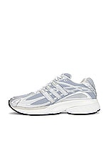 adidas Originals Adistar Cushion Sneaker in White, Silver Metallic, & White, view 5, click to view large image.