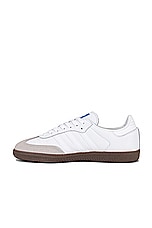 adidas Originals Samba Og Sneaker in White & Gum 5, view 5, click to view large image.