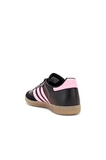 adidas Originals Messi Samba in Black & Easy Pink, view 3, click to view large image.