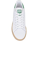 adidas Originals Stan Smith Sneaker in White, Preloved Blue, & Gum 4, view 4, click to view large image.